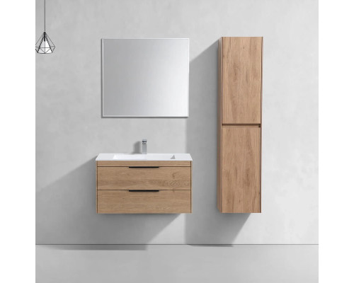 Тумба под раковину Vincea Chiara 2D VMC-2C2800NO 79,2 см, подвесная, натуральный дуб