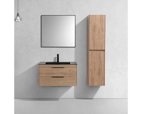 Тумба под раковину Vincea Chiara 2D VMC-2C2800NO 79,2 см, подвесная, натуральный дуб
