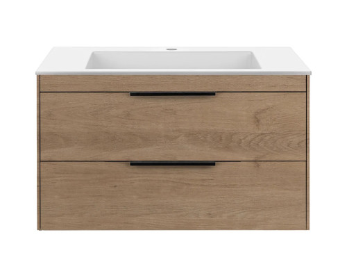 Тумба под раковину Vincea Chiara 2D VMC-2C2800NO 79,2 см, подвесная, натуральный дуб