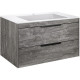 Тумба под раковину Vincea Chiara 2D VMC-2C2800GS 79,2 см, подвесная, серый камень
