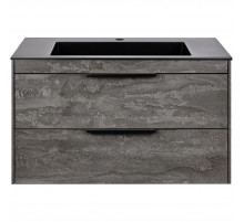 Тумба под раковину Vincea Chiara 2D VMC-2C2800GS 79,2 см, подвесная, серый камень