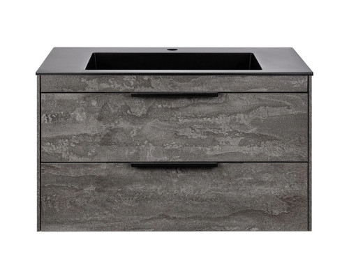 Тумба под раковину Vincea Chiara 2D VMC-2C2800GS 79,2 см, подвесная, серый камень