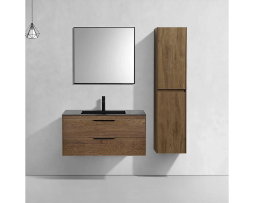 Тумба под раковину Vincea Chiara 2D VMC-2C2100TO 99 см, подвесная, дуб табачный