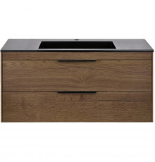 Тумба под раковину Vincea Chiara 2D VMC-2C2100TO 99 см, подвесная, дуб табачный