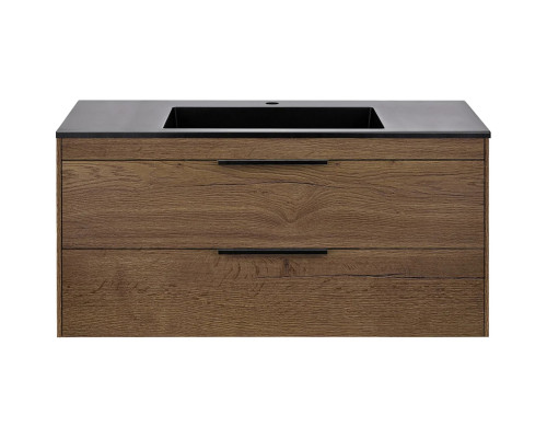 Тумба под раковину Vincea Chiara 2D VMC-2C2100TO 99 см, подвесная, дуб табачный