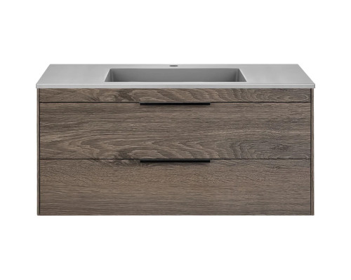 Тумба под раковину Vincea Chiara 2D VMC-2C2100RO 99 см, подвесная, темный дуб