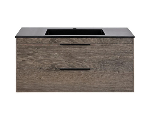 Тумба под раковину Vincea Chiara 2D VMC-2C2100RO 99 см, подвесная, темный дуб