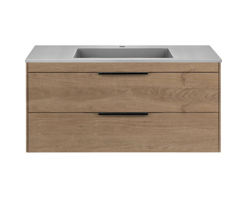 Тумба под раковину Vincea Chiara 2D VMC-2C2100NO 99 см, подвесная, натуральный дуб
