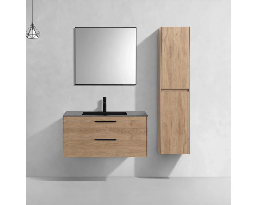 Тумба под раковину Vincea Chiara 2D VMC-2C2100NO 99 см, подвесная, натуральный дуб