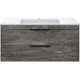 Тумба под раковину Vincea Chiara 2D VMC-2C2100GS 99 см, подвесная, серый камень