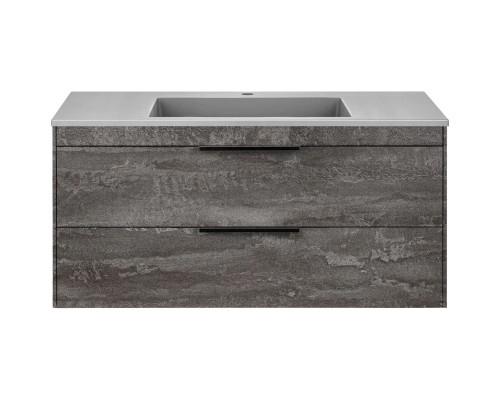 Тумба под раковину Vincea Chiara 2D VMC-2C2100GS 99 см, подвесная, серый камень
