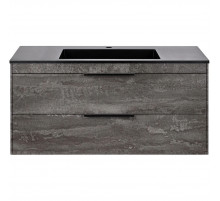 Тумба под раковину Vincea Chiara 2D VMC-2C2100GS 99 см, подвесная, серый камень