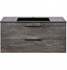 Тумба под раковину Vincea Chiara 2D VMC-2C2100GS 99 см, подвесная, серый камень