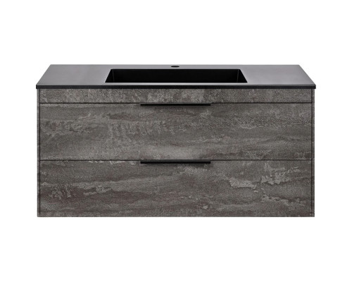 Тумба под раковину Vincea Chiara 2D VMC-2C2100GS 99 см, подвесная, серый камень