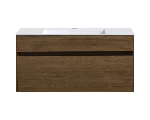 Тумба под раковину Vincea Chiara VMC-2C100TO 99 см, подвесная, дуб табачный