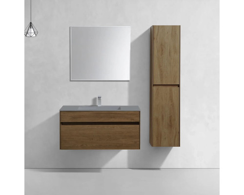 Тумба под раковину Vincea Chiara VMC-2C100TO 99 см, подвесная, дуб табачный