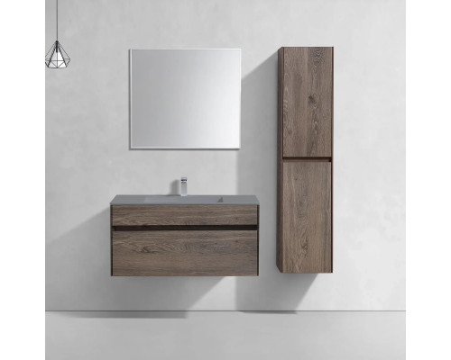 Тумба под раковину Vincea Chiara VMC-2C100RO 99 см, подвесная, темный дуб