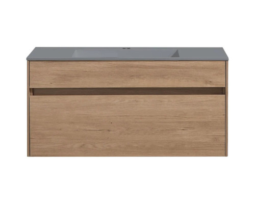 Тумба под раковину Vincea Chiara VMC-2C100NO 99 см, подвесная, натуральный дуб