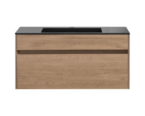 Тумба под раковину Vincea Chiara VMC-2C100NO 99 см, подвесная, натуральный дуб