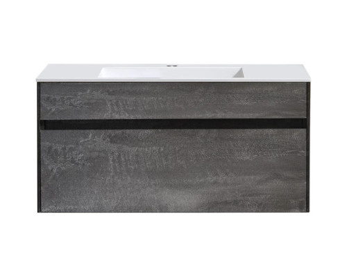 Тумба под раковину Vincea Chiara VMC-2C100GS 99 см, подвесная, серый камень
