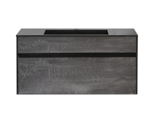 Тумба под раковину Vincea Chiara VMC-2C100GS 99 см, подвесная, серый камень