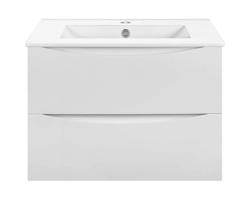 Тумба под раковину Vincea Mia Slim VMC-2MC600S1GW 60,5 см, подвесная, белый глянец