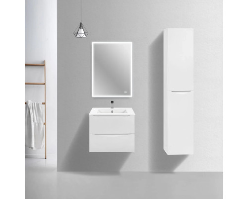 Тумба под раковину Vincea Mia Slim VMC-2MC600S1GW 60,5 см, подвесная, белый глянец