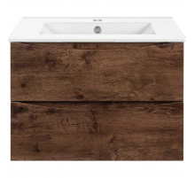 Тумба под раковину Vincea Mia Slim VMC-2MC600S1RW 60,5 см, подвесная, темное дерево