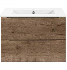Тумба под раковину Vincea Mia Slim VMC-2MC600S1VO 60,5 см, подвесная, дуб винтаж