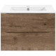 Тумба под раковину Vincea Mia Slim VMC-2MC600S1VO 60,5 см, подвесная, дуб винтаж