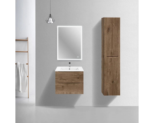 Тумба под раковину Vincea Mia Slim VMC-2MC600S1VO 60,5 см, подвесная, дуб винтаж