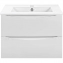 Тумба под раковину Vincea Mia Slim VMC-2MC700S1GW 70,4 см, подвесная, белый глянец