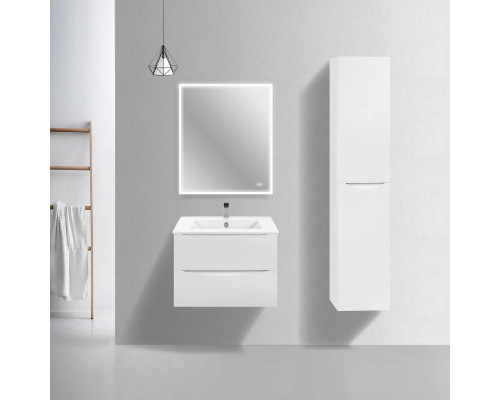 Тумба под раковину Vincea Mia Slim VMC-2MC700S1GW 70,4 см, подвесная, белый глянец