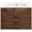 Тумба под раковину Vincea Mia Slim VMC-2MC700S1RW 70,4 см, подвесная, темное дерево