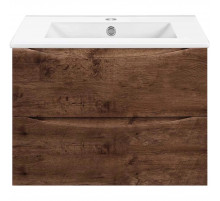 Тумба под раковину Vincea Mia Slim VMC-2MC700S1RW 70,4 см, подвесная, темное дерево