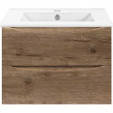 Тумба под раковину Vincea Mia Slim VMC-2MC700S1VO 70,4 см, подвесная, дуб винтаж