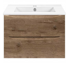 Тумба под раковину Vincea Mia Slim VMC-2MC700S1VO 70,4 см, подвесная, дуб винтаж