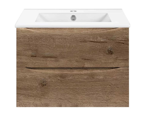 Тумба под раковину Vincea Mia Slim VMC-2MC700S1VO 70,4 см, подвесная, дуб винтаж