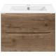 Тумба под раковину Vincea Mia Slim VMC-2MC700S1VO 70,4 см, подвесная, дуб винтаж