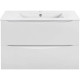 Тумба под раковину Vincea Mia Slim VMC-2MC800S1GW 80,2 см, подвесная, белый глянец