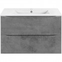 Тумба под раковину Vincea Mia Slim VMC-2MC800S1BT 80,2 см, подвесная, бетон