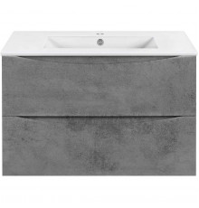 Тумба под раковину Vincea Mia Slim VMC-2MC800S1BT 80,2 см, подвесная, бетон