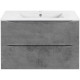 Тумба под раковину Vincea Mia Slim VMC-2MC800S1BT 80,2 см, подвесная, бетон