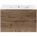 Тумба под раковину Vincea Mia Slim VMC-2MC800S1VO 80,2 см, подвесная, дуб винтаж