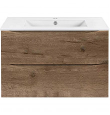 Тумба под раковину Vincea Mia Slim VMC-2MC800S1VO 80,2 см, подвесная, дуб винтаж