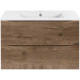 Тумба под раковину Vincea Mia Slim VMC-2MC800S1VO 80,2 см, подвесная, дуб винтаж