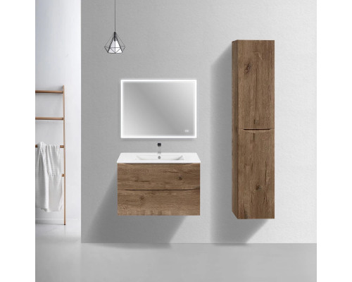 Тумба под раковину Vincea Mia Slim VMC-2MC800S1VO 80,2 см, подвесная, дуб винтаж