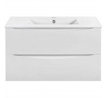 Тумба под раковину Vincea Mia Slim VMC-2MC900S1GW 90,1 см, подвесная, белый глянец