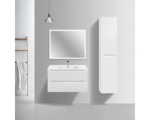 Тумба под раковину Vincea Mia Slim VMC-2MC900S1GW 90,1 см, подвесная, белый глянец