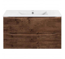Тумба под раковину Vincea Mia Slim VMC-2MC900S1RW 90,1 см, подвесная, темное дерево
